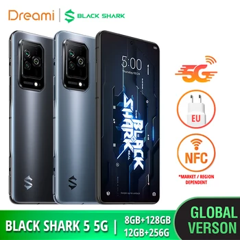Black Shark 5 5G (NFC), 128GB / 256GB | 120W Hyper Charge | 144Hz AMOLED | Qualcomm Snapdragon 870 5G (7 nm)